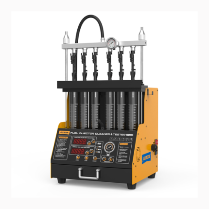 Banco Probador y Limpiador de Inyectores AUTOOL CT-400 | 6 Probetas, GDI y MPI, 12 Funciones de Diagnóstico + Tina de Ultrasonido